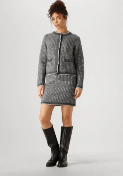 SELECTED FEMME donkergrijze vest slfsine ls knit cardigan>DAMES Truien & Vesten