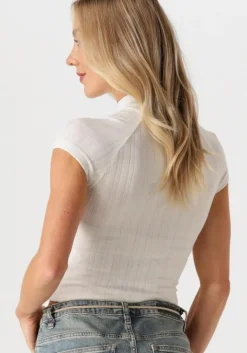 CALVIN KLEIN top warm texture rib mockneck top><noscript><img width=