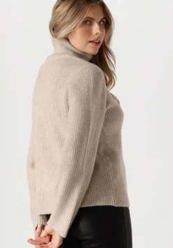 ecru co'couture coltrui row rib rollneck