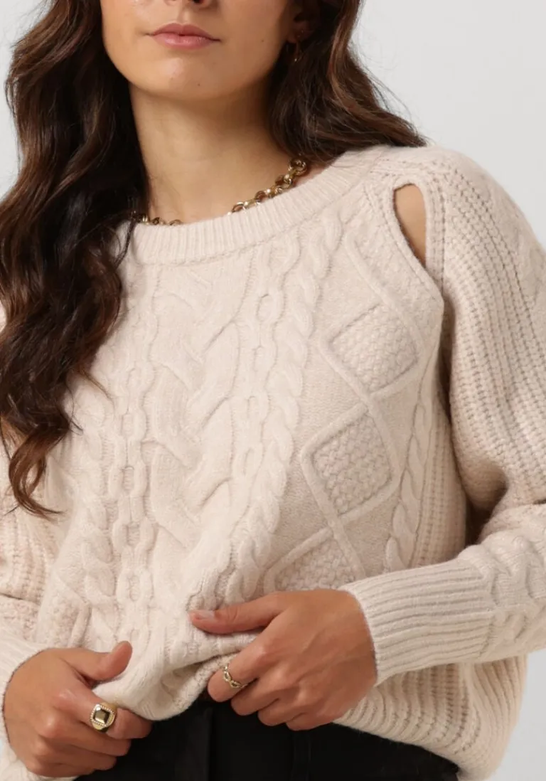 CO'COUTURE co'couture trui new row cable knit>DAMES Truien & Vesten