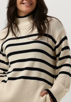 ecru minus trui leonie turtleneck knit pullover