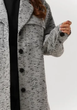 ecru na-kd jack oversized tweed jacket