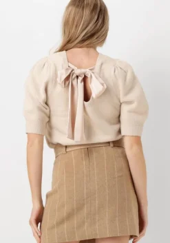 ecru neo noir top martha bow knit tee