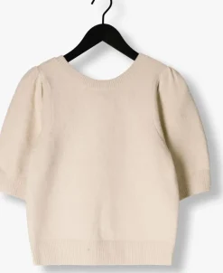 ecru neo noir top martha bow knit tee