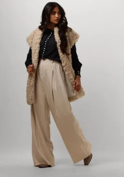 ecru ruby tuesday gilet chrissie fake fur long gilet