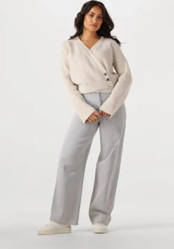 ecru second female vest gerda knit cardigan