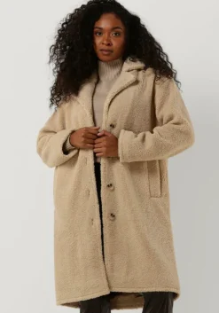 ecru selected femme teddy jas lana teddy coat b