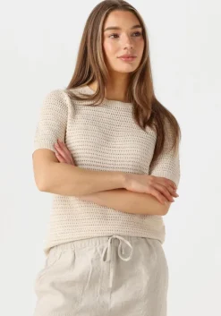 SELECTED FEMME t-shirt slfvinna ss structure knit o-neck>DAMES Tops & T-Shirts