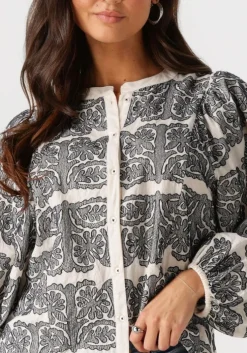 ecru summum blouses longsleeve bouse tile embroidery