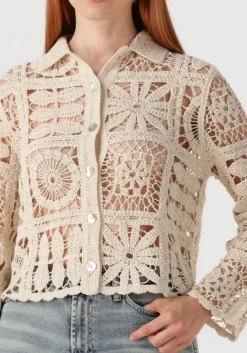 SUMMUM blouses short cardigan flower crochet knit><noscript><img width=