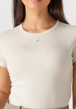 TOMMY JEANS t-shirt tjw slim essential rib ss ext><noscript><img width=