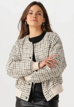 ecru withblack jack wblmaia boucle jacket