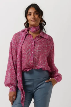 fuchsia goosecraft blouses gc rosie blouse print