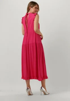 fuchsia y.a.s. midi jurk yaslola sl long dress s.