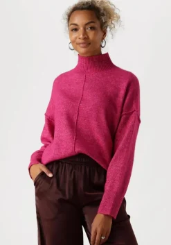 fuchsia y.a.s. trui yasbalis ls high neck knit