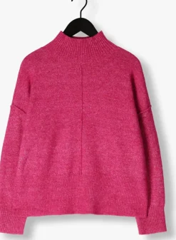 fuchsia y.a.s. trui yasbalis ls high neck knit