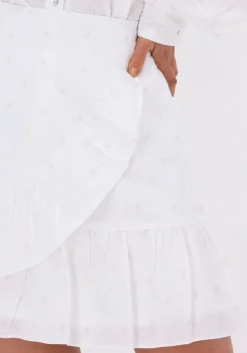 ALIX THE LABEL minirok woven bull linen lyocell skirt><noscript><img width=