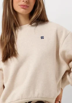 gebroken wit by-bar trui bibi small logo sweater