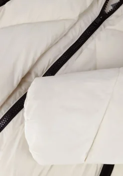 gebroken wit canadian gewatteerde jas eugenie lg satin