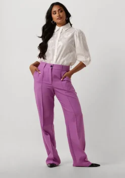 gebroken wit jansen amsterdam blouses wfe722 embroidered blouse 3/4 puffed sleeve