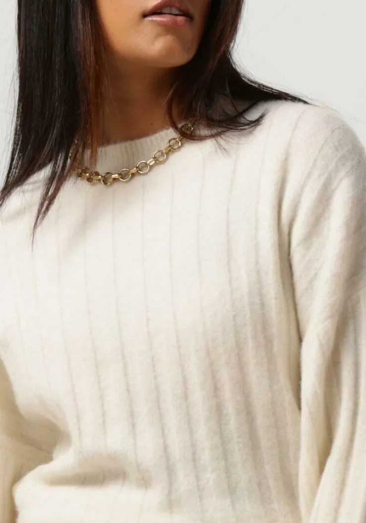 gebroken wit knit-ted trui melanie