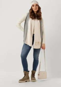 gebroken wit liu jo trui maglia chusa m/l color stitch