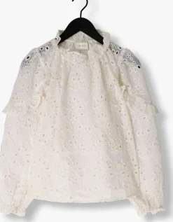 gebroken wit neo noir blouses nadira embroidery blouse