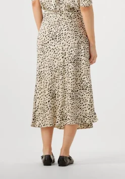 gebroken wit neo noir midirok bovary desert dot skirt
