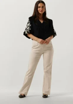 gebroken wit nukus flared broek zoe pants