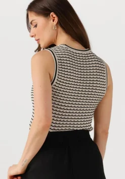 gebroken wit object top objester re pattern tank top div