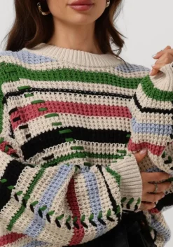 gebroken wit object trui objtuja knit l/s oz pullover