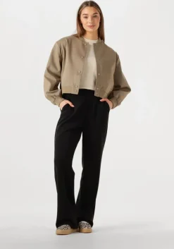 gebroken wit y.a.s. top yaslena ss knit pullover s. noos