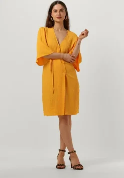 ANOTHER LABEL gele mini jurk deja dress s/s>DAMES Jurken