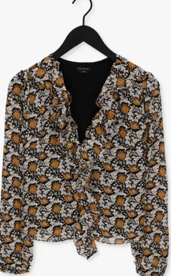 COLOURFUL REBEL gele blouses chelsea paisley flower ruffle blouse><noscript><img width=