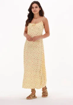 ENVII gele maxi jurk ensapphire sl dress aop 6696>DAMES Jurken