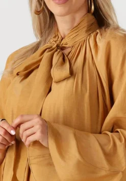 gele mes demoiselles maxi jurk frelly