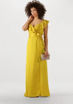 NEMA gele maxi jurk n162>DAMES Jurken
