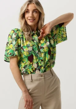 POM AMSTERDAM gele blouses lemon tree blouse>DAMES Blouses