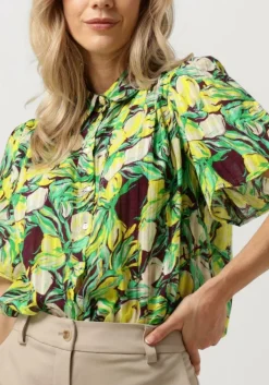 POM AMSTERDAM gele blouses lemon tree blouse><noscript><img width=