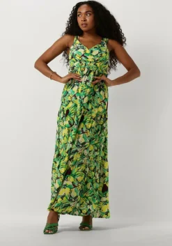 gele pom amsterdam maxi jurk strap lemon tree dress