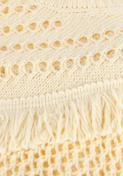 gele summum trui fringe sweater cotton acrylic