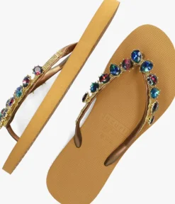 UZURII gele teenslippers alexia><noscript><img width=