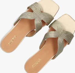 gouden ayana slippers 0677-1