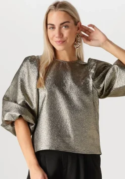 BY-BAR en blouses zita gold blouse>DAMES Blouses