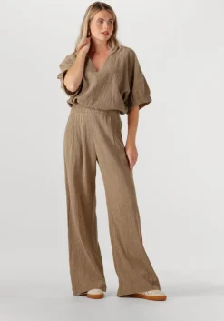 gouden by-bar wijde broek benji lurex pant
