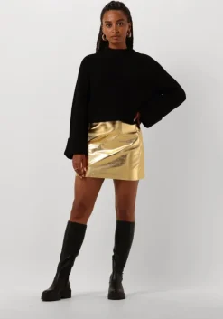gouden edited minirok marjane skirt