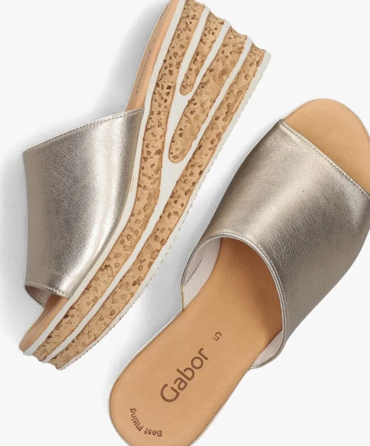 gouden gabor slippers 650.1