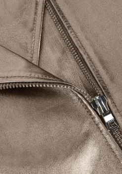 gouden ibana leren jas jioya