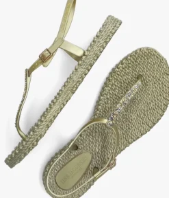 gouden ilse jacobsen platte sandalen cheerful10g