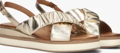 gouden inuovo platte sandalen 113059-1